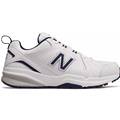 New Balance 608v5 Men&#039;s White &amp; Navy Cross Trainer Wide 4E MX608WN54E