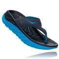 Hoka One One Ora Recovery Flip 2 Womens Ebony Dresden Blue 1099676 EDNB