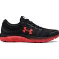 Under Armour Charged Bandit 5 Mens Running Shoe in Black Martian Red 3021947-003