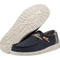 Hey Dude Wally Linen Men&#039;s Natural Navy 110792568