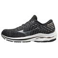 Mizuno Wave Inspire 17 Waveknit Women&#039;s Running Shoe Black-Platinum Gold 411311.907A