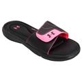 Under Armour Women&#039;s Ignite VI Slides in Black Pink 1243714-003