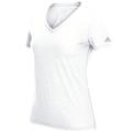 Adidas Women's Ultimate Short Sleeve V-Neck White T-Shirt 4776-013