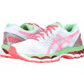 Asics Gel Nimbus 17 Womens Running Shoe White Hot Coral Apple T557N 0123