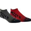 Sof Sole Men&#039;s size 8 to 12.5 Select Low-Cut Tab Socks in Red/Grey 2-Pack 81080