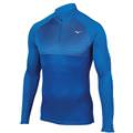 Mizuno Breath Thermo Men&#039;s Double Knit Half-Zip Skydiver Blue 421465.6S6S