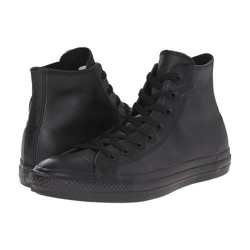 converse all star black leather