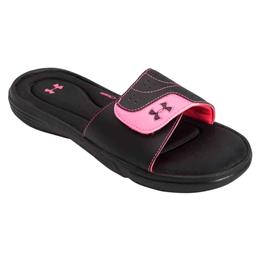 under armour pink slides