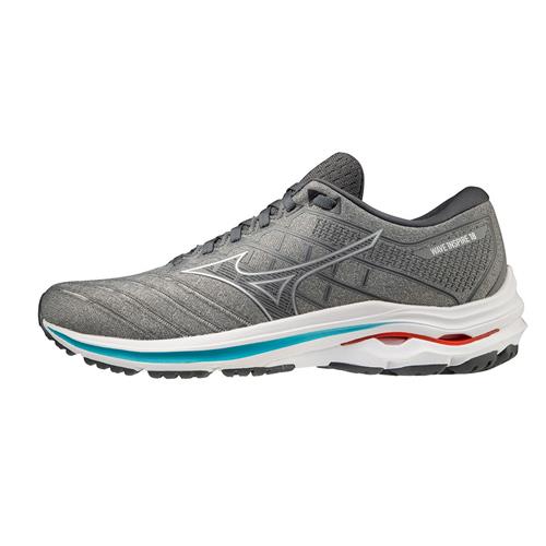 Mizuno Wave Inspire 18 Men's Running Shoe Wide EE Ultimate Grey-Silver ...