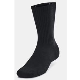 Under Armour Training Black Cotton 6-Pack Crew Socks 1386315-001